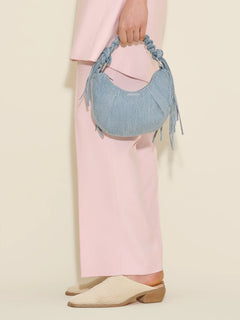 Cocoon Denim Micro Bag - Light Blue Mix
