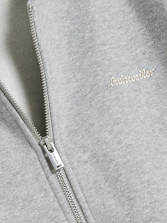 W Regular Zip Hoodie - Grey Mix