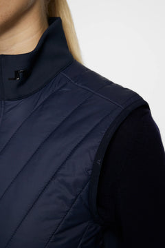Holma Quilt Hybrid Vest - Jl Navy