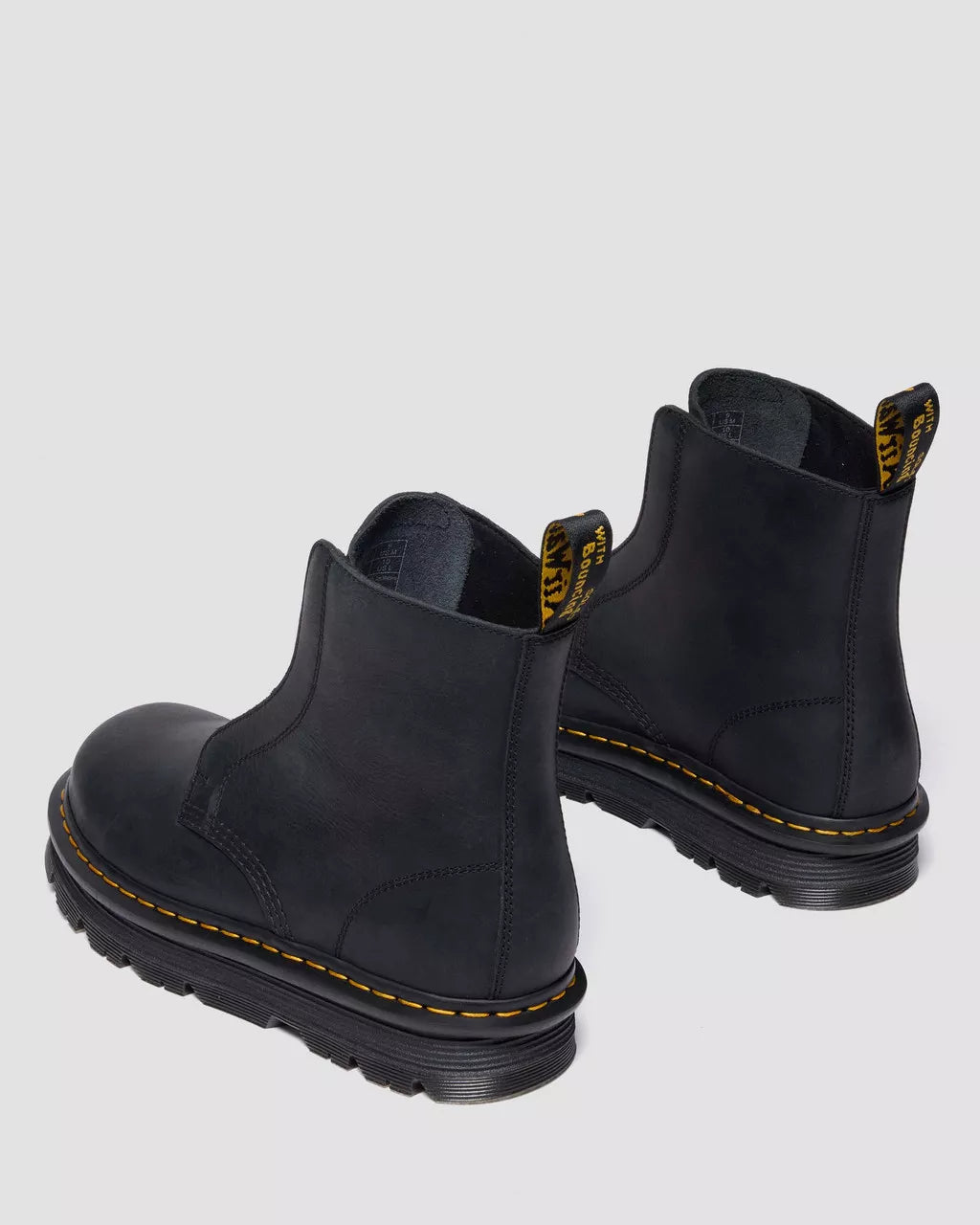 Zebzag Lace Less Laceless Boot - Black Wyoming