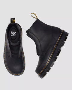 Zebzag Lace Less Laceless Boot - Black Wyoming