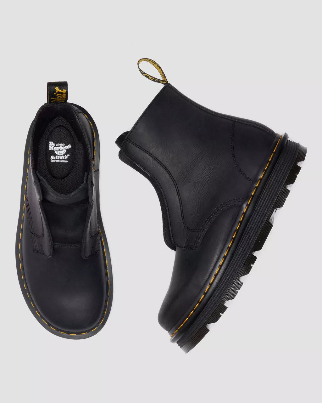 Zebzag Lace Less Laceless Boot - Black Wyoming