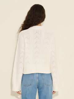 Serena Knit Sweater - White