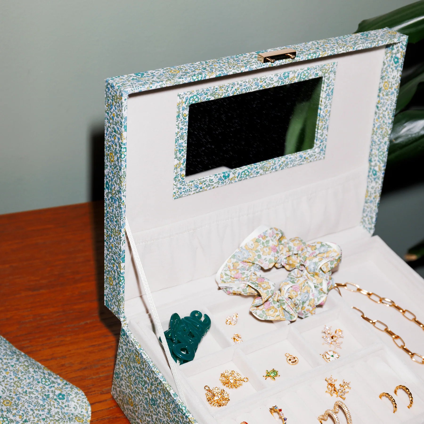 Jewelry Box Square Mw Liberty - Katie And Millie Green