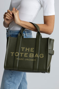 The Leather Medium Tote - Forest