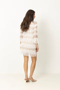Carmine Mini Dress - Cloudy White