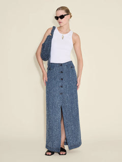 Uma Long Skirt - Blue