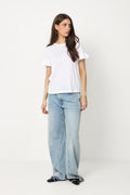 Lara Linen Tee - White