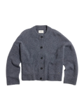 W. Wool Wide Cardigan - Blue