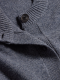 W. Wool Wide Cardigan - Blue
