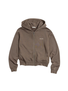 W Regular Light Zip Hoodie - Taupe