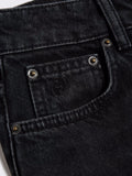 Denim Long Skirt - Black