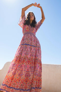 Alexis Long Dress - Pink