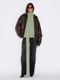 Tine Fluffy Cardigan - Green