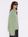 Tine Fluffy Cardigan - Green