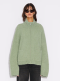 Tine Fluffy Cardigan - Green