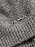 W. Cashmere Cardigan - Dk. Grey