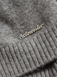 W. Cashmere Cardigan - Dk. Grey