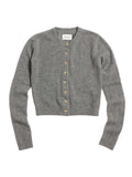 W. Cashmere Cardigan - Dk. Grey