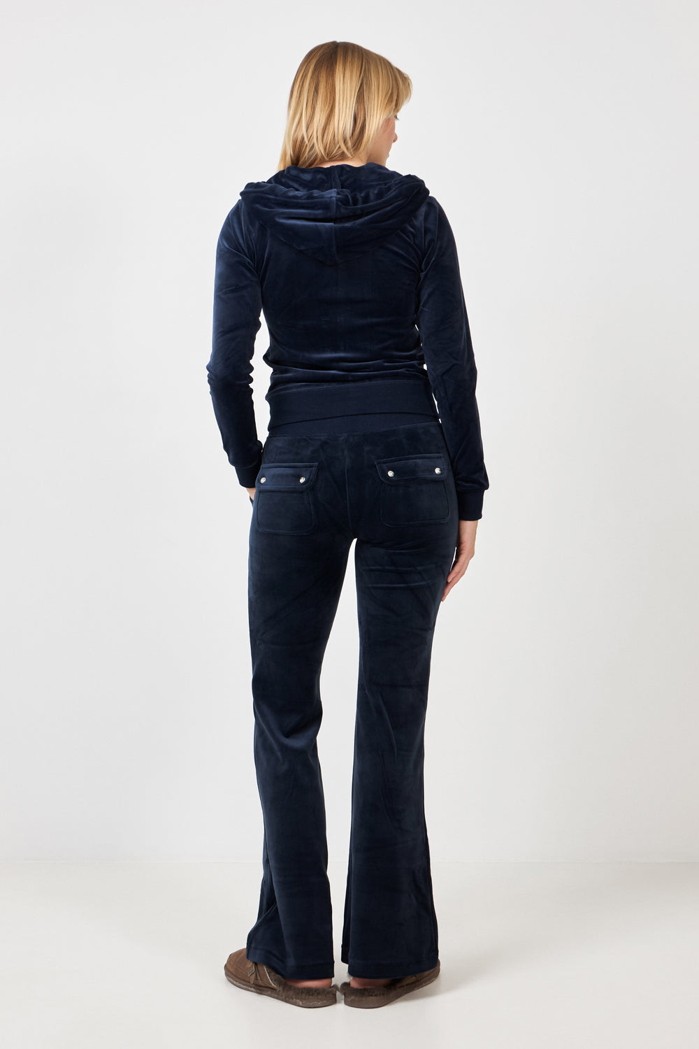 Robertson Classic Velour Zip Hoodie - Night Sky