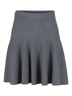 Triny Merino Skirt - Grey Melange