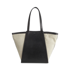 Blaise Shopper Canvas Mix - Black / Offwhite
