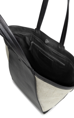 Blaise Shopper Canvas Mix - Black / Offwhite