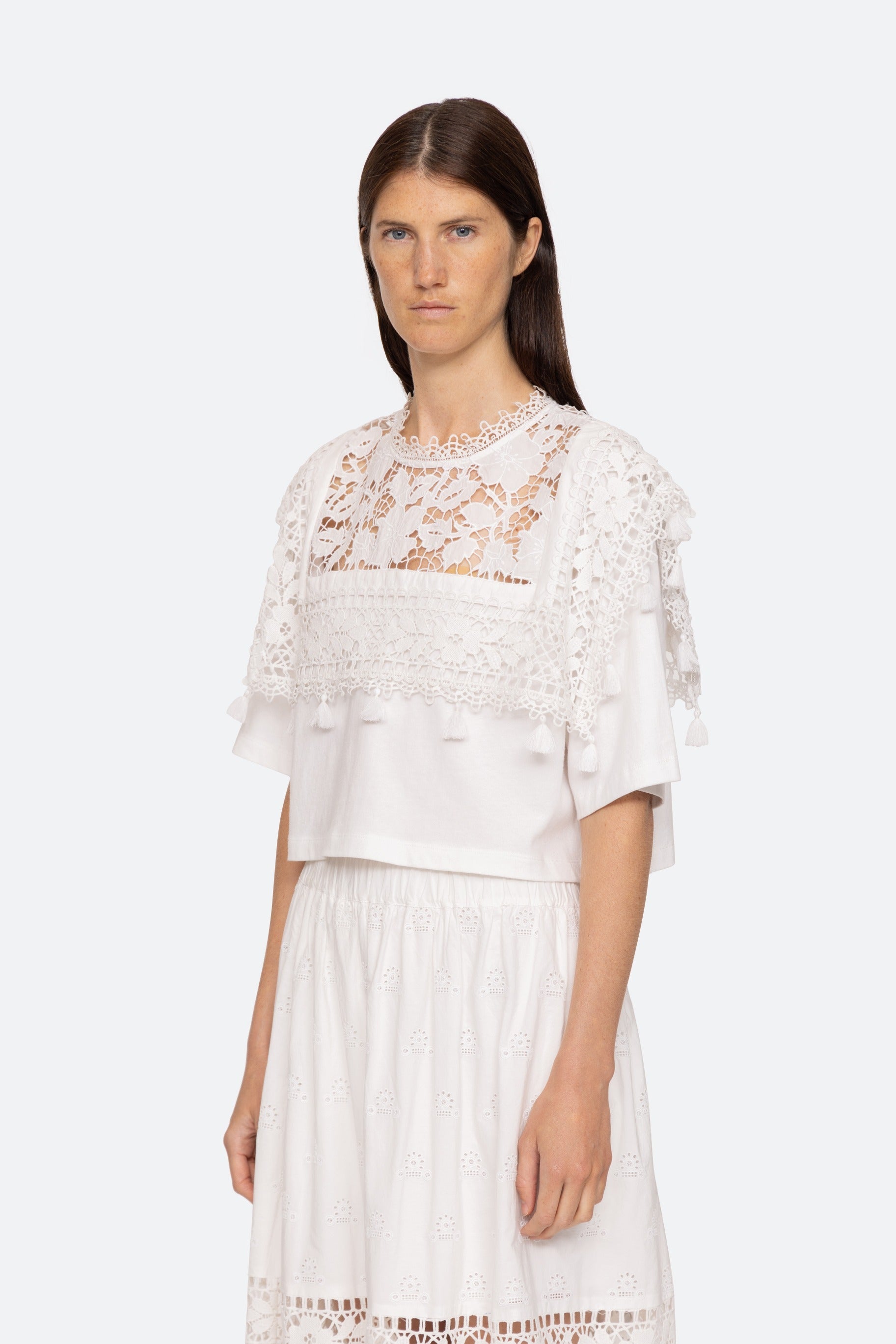 Joah Embroidery T-Shirt - White