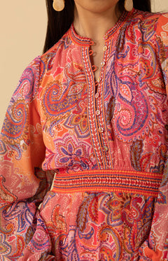 Shelby Long Dress - Pink
