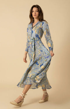 Clementine Long Dress - Blue