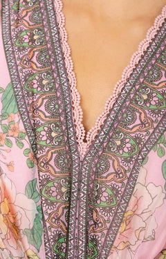 Alanna Long Dress - Pink