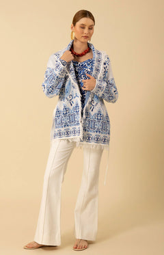 Capri Cardigan Short - Navy