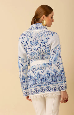 Capri Cardigan Short - Navy