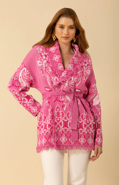 Capri Cardigan Short - Pink
