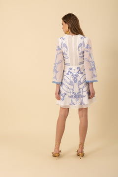 Cassandra Short Dress - Blue