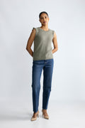 Ebba Waistcoat - Oliven