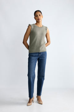 Ebba Waistcoat - Oliven