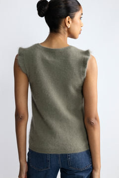 Ebba Waistcoat - Oliven