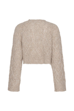 Knit Melange Sweater - Cobblestone