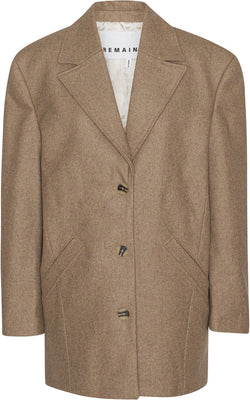 Wool Boxy Jacket - Otter