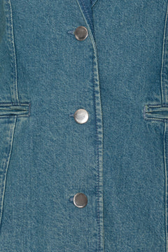Fitted Denim Blazer - Bering Sea