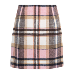 Petra Skirt - Pink Check