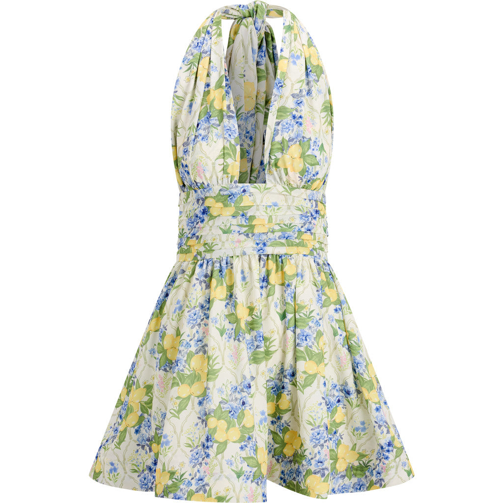 Liora Dress - Lemon Aop