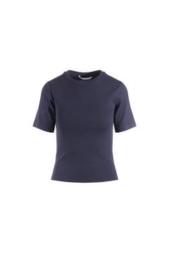 Pippa Rib Tee - Navy