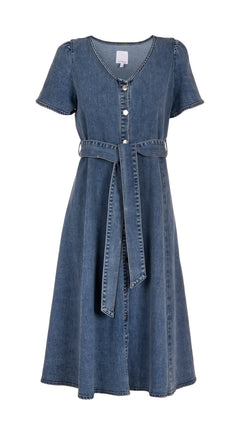 Firenze Dress - Lht Blue Denim