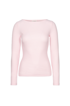Petronella Rib Boatneck - Light Pink