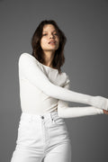 Petronella Rib Boatneck - Ecru