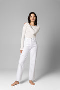 Petronella Rib Boatneck - Ecru