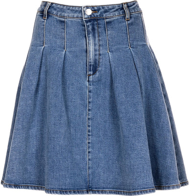 Milano Skirt - Lht Blue Denim