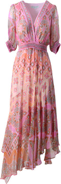 Malaya Long Dress - Pink